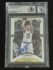 KITIJA LAKSA SIGNED 2020 PANINI PRIZM ROOKIE RC #99 BAS Autograph Grade 10 Card