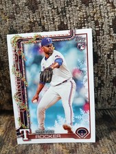 2025 Topps Holiday Baseball Kumar Rocker #H148 Texas Rangers