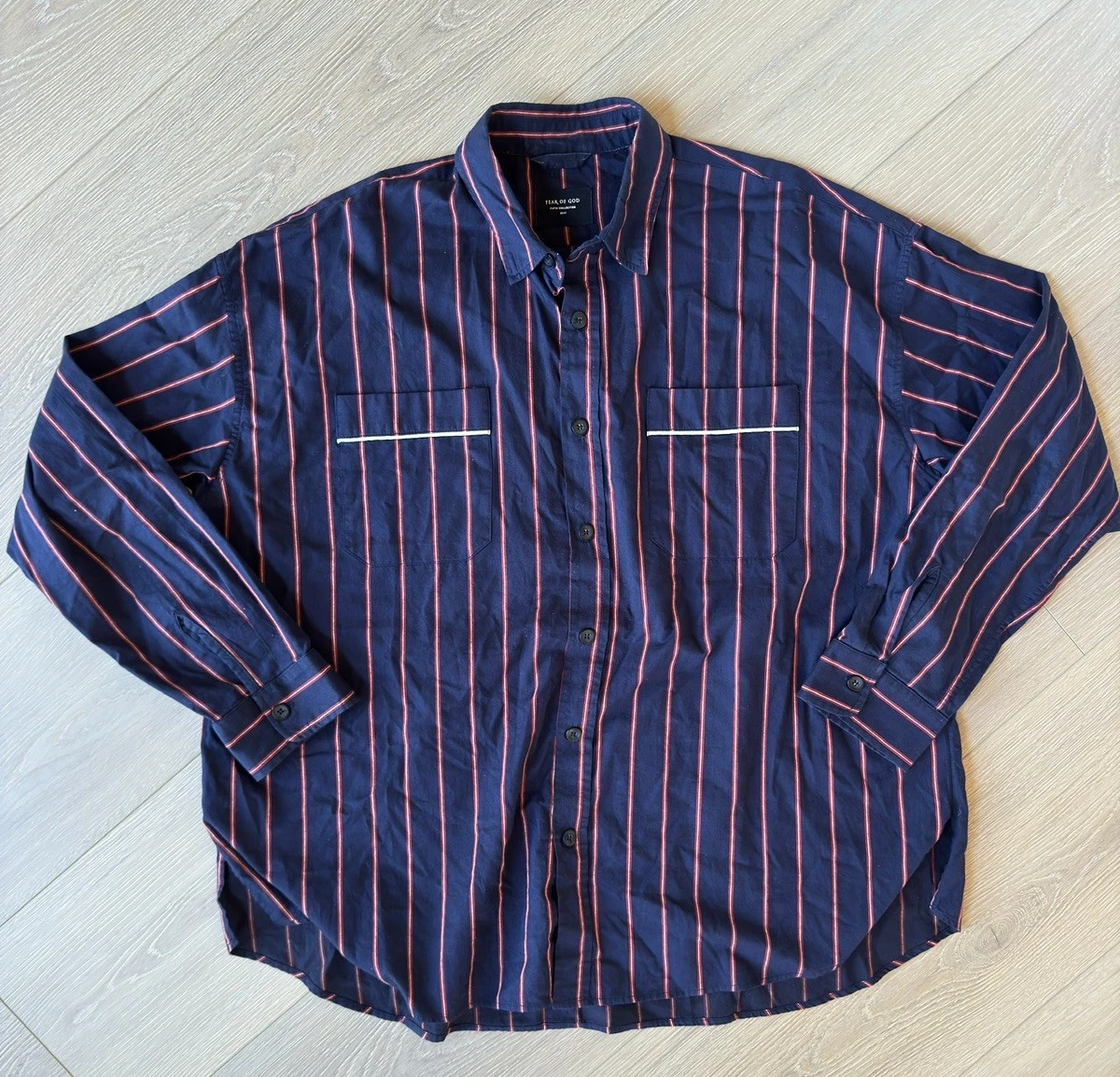 Fear of God Long Sleeve Button-Up Casual Button-Down Shirts for