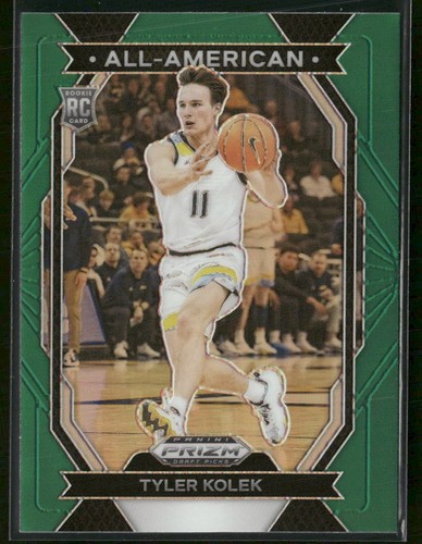 2024 Panini Prizm Draft Picks #22 Tyler Kolek All-American Prizms Green - 第 1/2 張圖片