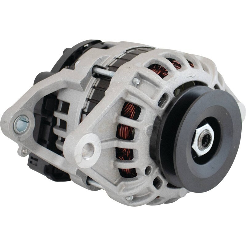 Bosch 12V 80A Alternator for Yanmar F000BL0116, New, Solid Pulley