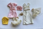 Vintage Barbie Clothes Accessories Lot 7 Pieces Dress Handbag Ballerina Fashion