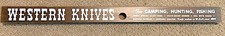 Western Knives Display Case Sign Hard to find!