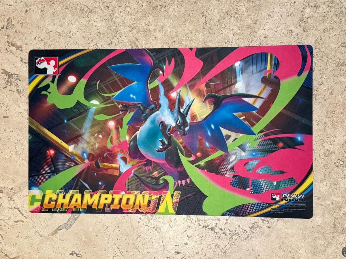 NEW! Mega Charizard EX League Cup Champion Playmat NEW Pokemon TCG