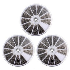12  'Acciaio Inossidabile di Stili 1800Pcs  Messo Le  A Macchi3382