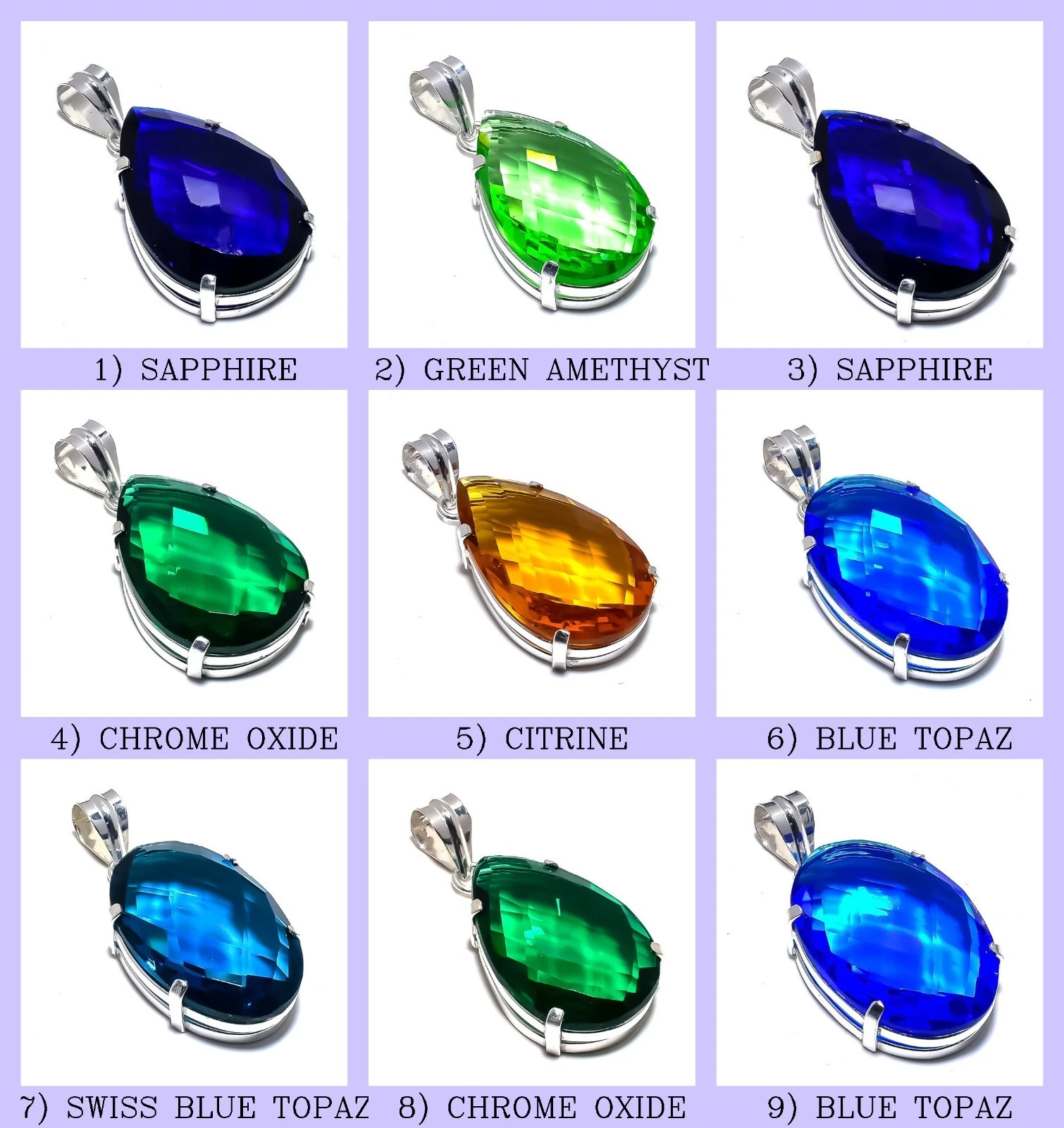 CHROME HEARTS Gemma Migliori Sorelle Regalo Anniversario Moglie Ciondolo Gioielli Argento Sterling 925