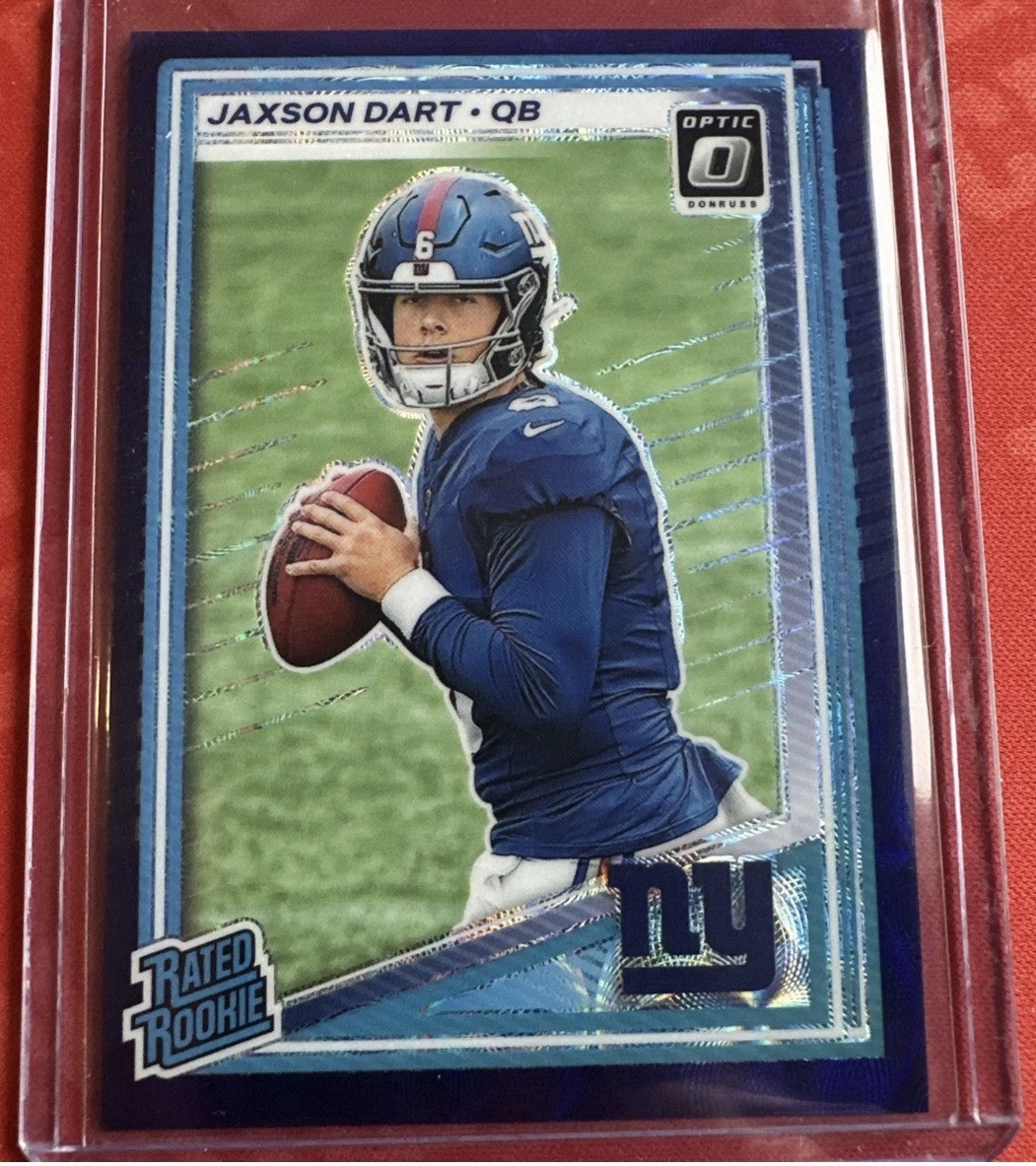 Jaxson Dart 2025 Panini Donruss Optic Preview Blue Scope Rated Rookie #400 (RC)