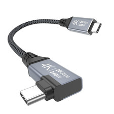 20Gbps USB C Cable 6 Inch Right Angle, Short USB C 3.2 Gen 2 Cable