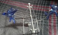 Vintage Dolphin desktop pendulum bookshelf calming mesmerizing 