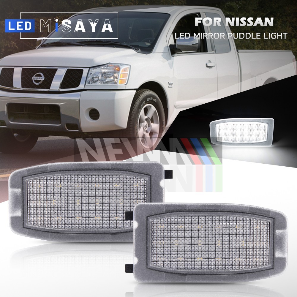 LED Under Mirror Puddle Courtesy Light For 2004-2015 Nissan Titan
