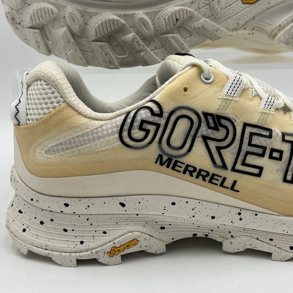 Mens Merrell MOAB Speed Goretex GTX White Black Trail Running