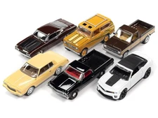 Classic Gold Collection 2022 Set B of 6 Cars Release 1 1/64 Diecast Model Cars