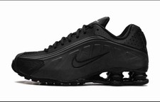 Nike Shox R4 Black Triple Black HQ1988-001 Men  s Running Shoes New Size 7.5