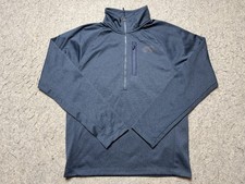 North Face Pullover Mens Small Blue Quarter Zip Performance Stretch Athletic
