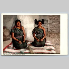 Postcard Mother and Daughter Hopi (Moki) Indians Detroit Publishing