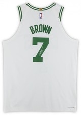 Framed Jaylen Brown Boston Celtics Signed Nike Association Authentic Jersey