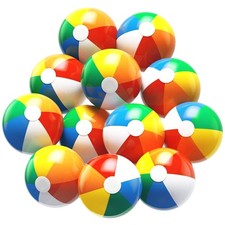12" Inflatable Beach Balls for Kids Bulk Style 2 Beach Toys Swimming Pool