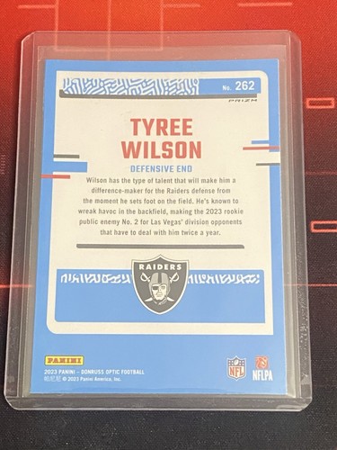 Panini Donruss Optic 2023 - Clasificado Rookie Blue Glitter Prizm Tyree Wilson (RC) - Imagen 2 de 2