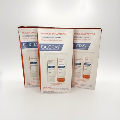 3Lot Ducray Anaphase Anti-Hair Loss Shampoo & Conditioner Kit travel size