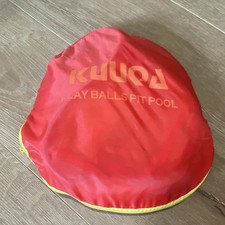 Kuuqa Play Balls Pit Pool Foldable Baby Play Tent Red Yellow