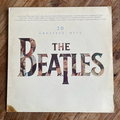 THE BEATLES - 20 GREATEST HITS   VG+/EX- VINYL LP /PRINTED INNER/FIRST PRESSING