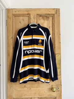 Vintage Worcester Warriors Long Sleeve Rugby Shirt Medium Cotton Traders