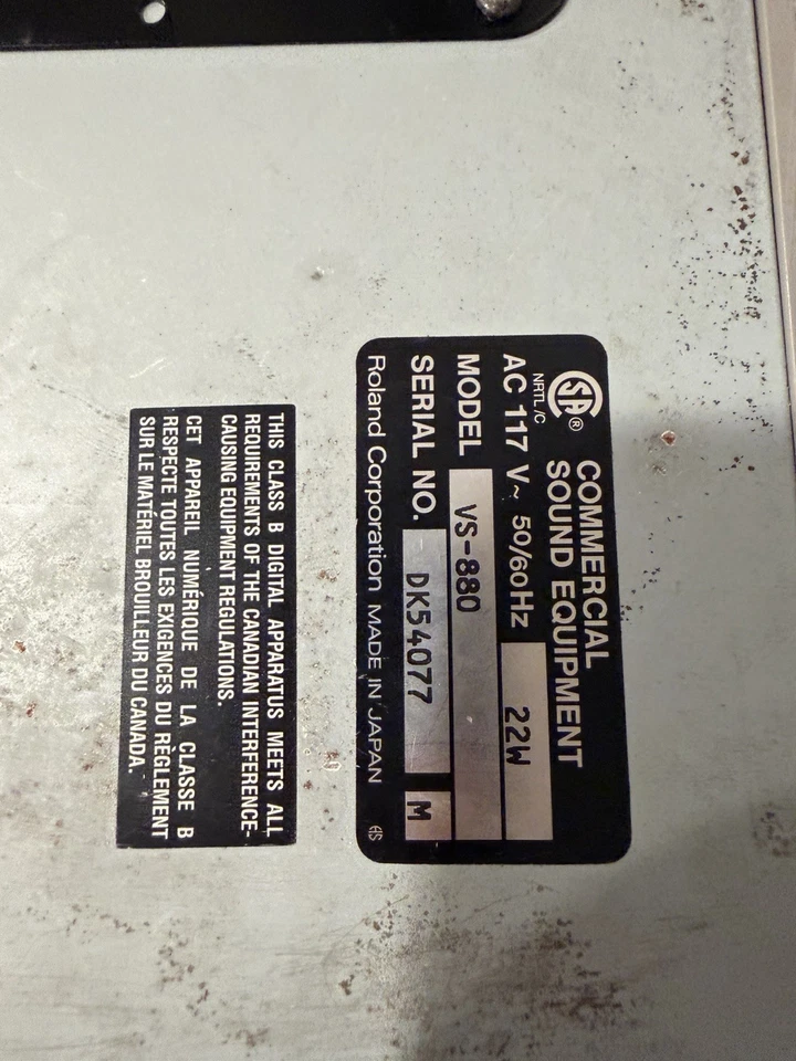 🎛️ Grabadora de estación de trabajo de estudio digital Roland VS-880 - Probada y funcionando 🎶 Foto 4 de 4