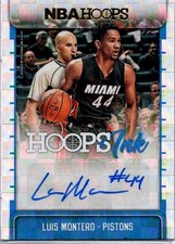 LUIS MONTERO 2017-18 PANINI HOOPS INK AUTO #HI-LMT 