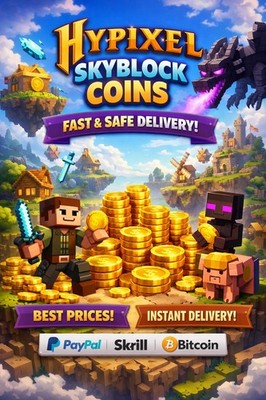 Hypixel Skyblock Coins/100M/ Fast Delivery/ Secure Transfer /