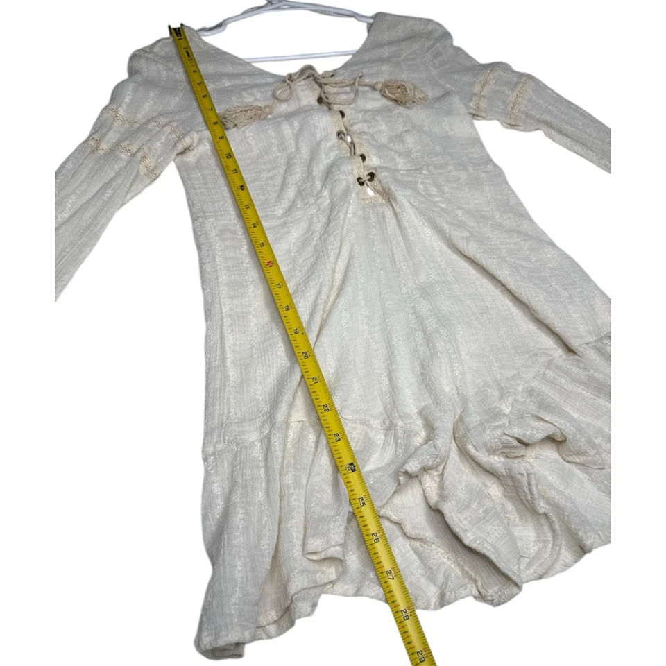 SOMEDAYS LOVIN Crochet Borlas Bordadas Anthropologie Mameluco con Cordones Talla S Foto 3 de 4