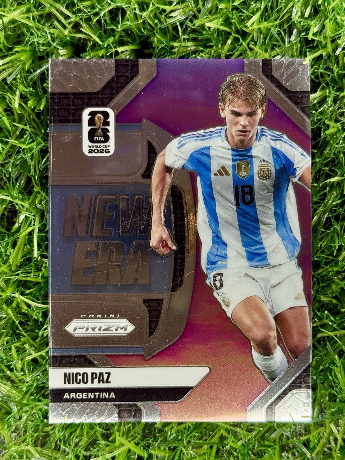 Nico Paz 2026 Panini Prizm FIFA World Cup New Era #7 Argentina