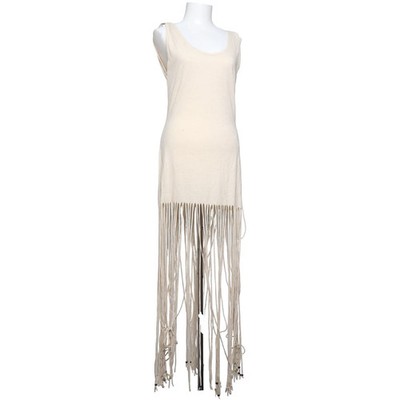 Alanui, Kleid, Größe: S, Beige, Acryl/Baumwolle/Leinen, Einfarbig, Damen #QOZ