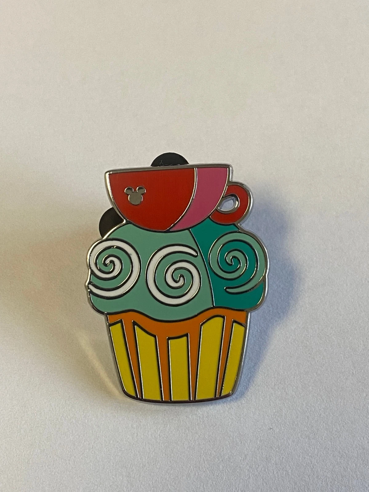Disney Mad Tea Party Cupcake Disneyland Hidden Mickey Disney Wave B 2025 Pin