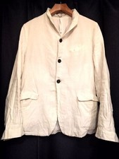 Bergfabel White Linen Jacket Size Approx. 67cm Made in Italy
