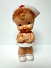 Vintage Combex Nurse Rubber Squeaky Doll Toy Kitsch