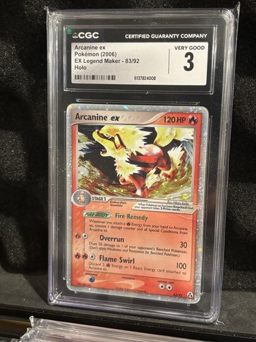 Arcanine ex graded CGC 3 for sale on eBay