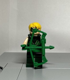 LEGO Green Arrow Minifigure DC Super Heroes 76028 Darkseid Invasion Minifig