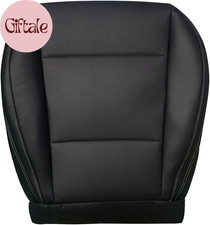 Front Driver Side Bottom Replacement Seat Cover Perforated Microfiber Leather Bl