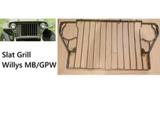 Griglia a doghe Willys MB Ford GPW seconda guerra mondiale acciaio zincato -A3615-100% True Spec