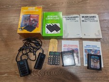 Atari 2600 Back To School Pak Brain Games Basic Programming Controllers Complete