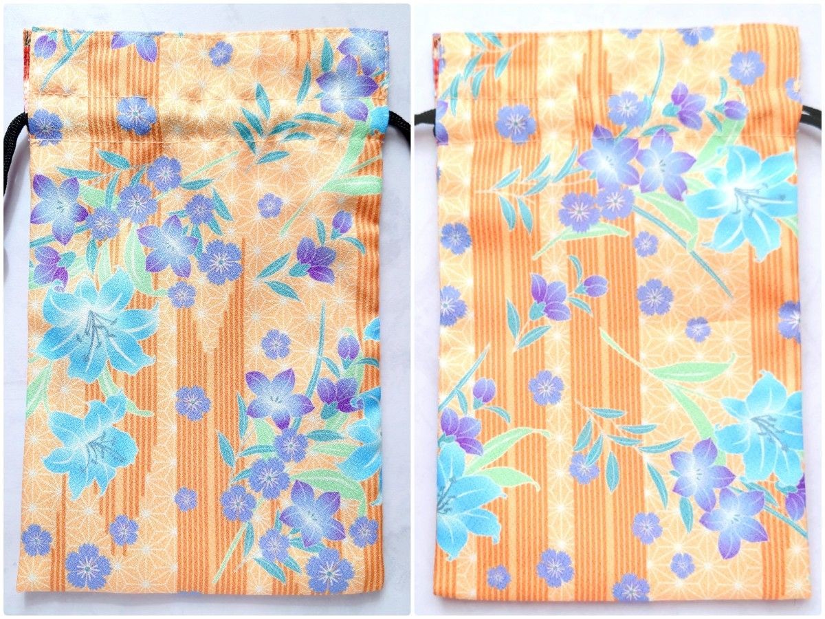 Japanese pattern drawstring purse ② - image 3