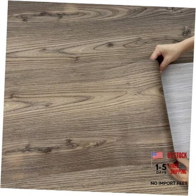 Peel and Stick Floor Tile   197'' Length 12'' Width 12'' x 197'' Wide Dark Brown