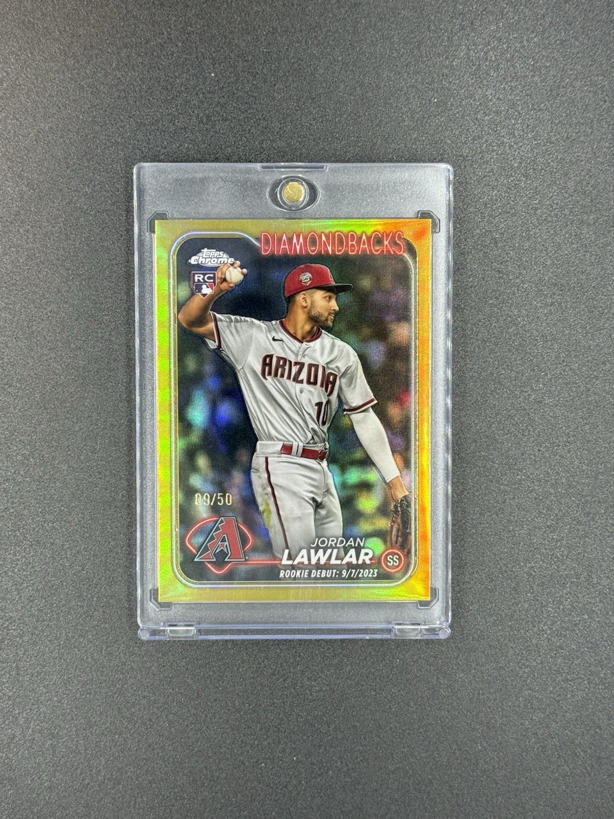 2024 Topps Chrome Update Jordan Lawlar Gold Refractor /50 USC51