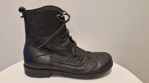 MARSELL black combat "Patata" boots leather laces size 43 NEW Made in Italy - Bild 6 von 17