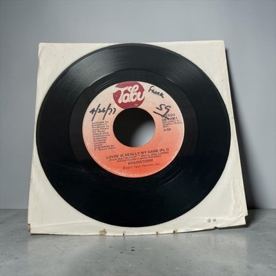 Brainstorm Lovin Is Really My Game 45 RPM Tabu 1977 Funk Disco Soul Part I II
