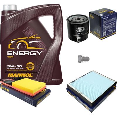 SCT Inspektionspaket 5 L MANNOL Energy 5W-30 für VW Polo 6R_ 1.4 9N_ Seat