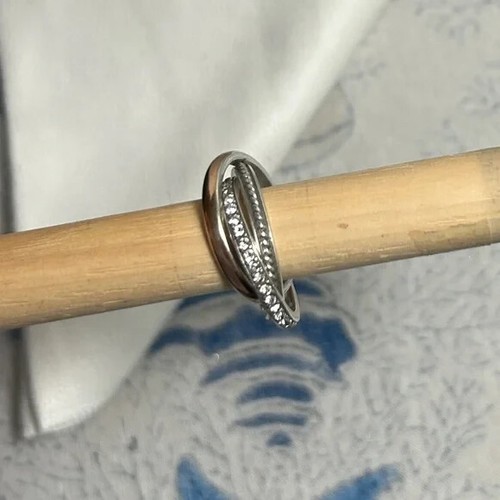 Brighton Neptune's Rings Silver Plated Crystals Layered Stacking Two-tone - Picture 10 of 16