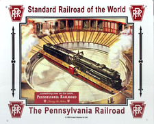 PENNSYLVANIA RAILROAD TURNTABLE SIGN Trains PRR