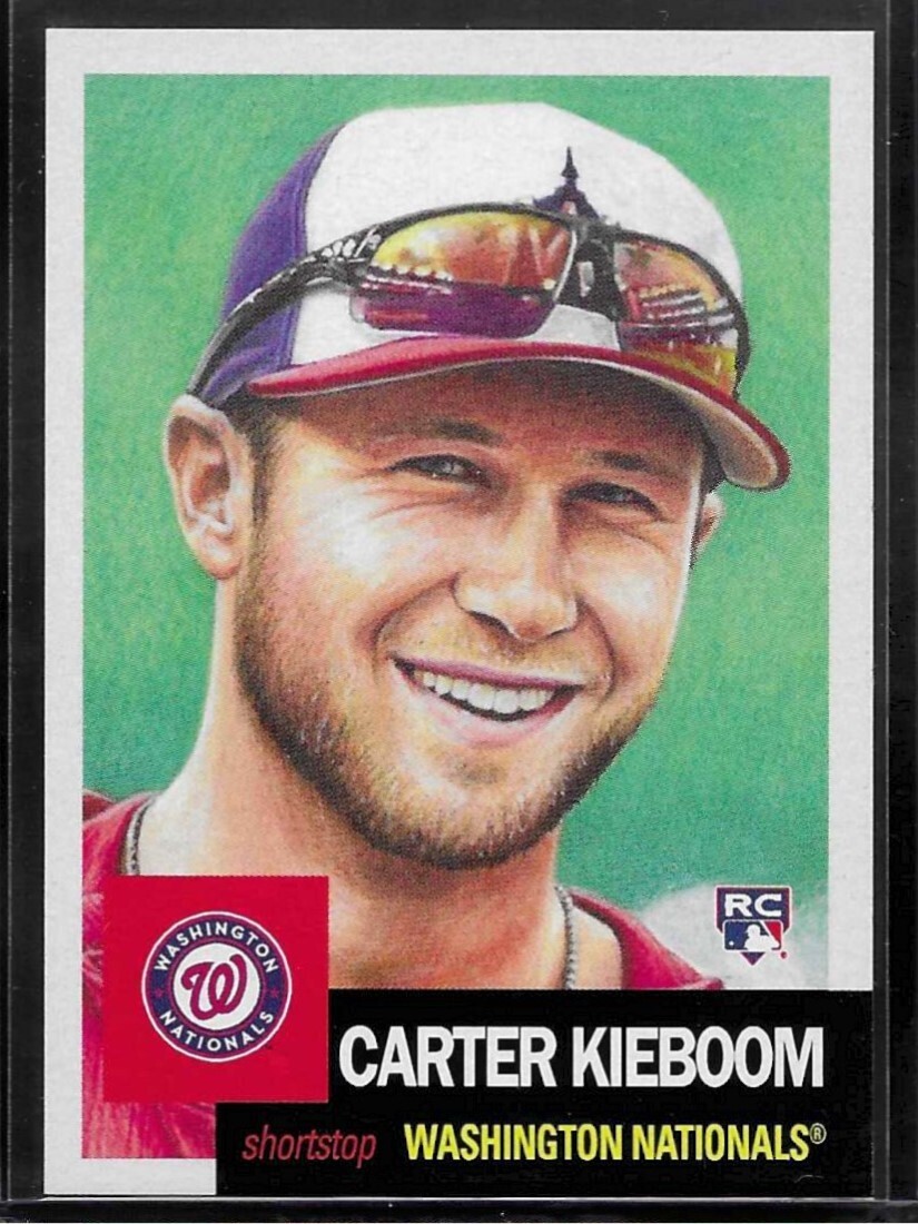 2019 TOPPS LIVING SET # 191 CARTER KIEBOOM RC Rookie Washington Nationals