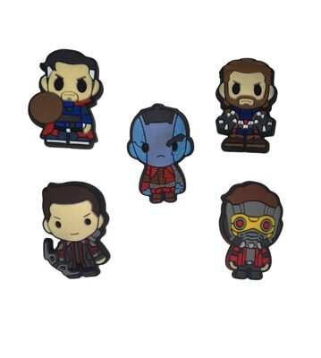 Superheld Charaktere (5er Set) Krokusschuh Charm - Dr. Strange, Nebel, Falkeye